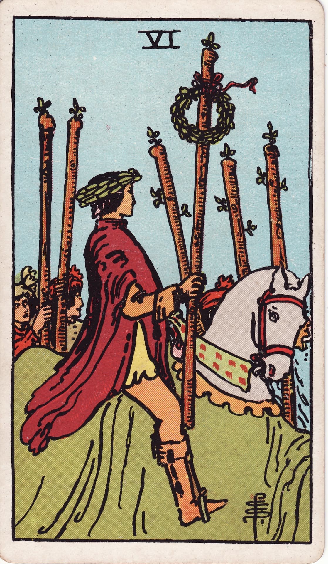 Sechs der Stäbe
